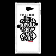 Coque Sony Xperia M2 Adishatz Humour Puy de Dome