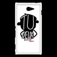 Coque Sony Xperia M2 Adishatz Humour Beziers