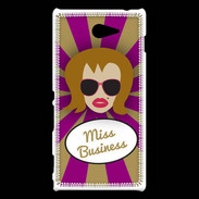 Coque Sony Xperia M2 Miss business Rousse