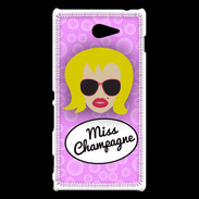 Coque Sony Xperia M2 Miss Champagne Blonde