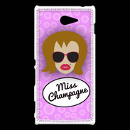 Coque Sony Xperia M2 Miss Champagne Rousse