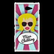 Coque Sony Xperia M2 Miss Clubbing Blonde