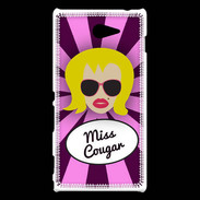 Coque Sony Xperia M2 Miss Cougar Blonde
