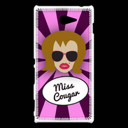 Coque Sony Xperia M2 Miss Cougar Rousse