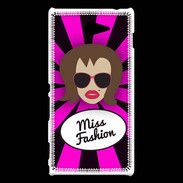 Coque Sony Xperia M2 Miss Fashion Chatain