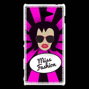 Coque Sony Xperia M2 Miss Fashion Brune