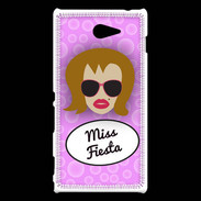 Coque Sony Xperia M2 Miss Fiesta Rousse