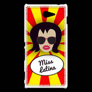 Coque Sony Xperia M2 Miss Latina Brune