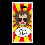 Coque Sony Xperia M2 Miss Latina Chatain