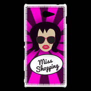 Coque Sony Xperia M2 Miss Shopping Brune