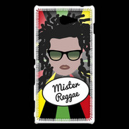 Coque Sony Xperia M2 Mister Reggae Blanc