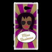 Coque Sony Xperia M2 Miss business Black