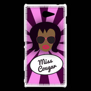 Coque Sony Xperia M2 Miss Cougar Black
