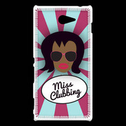 Coque Sony Xperia M2 Miss Clubbing Black