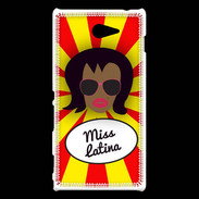 Coque Sony Xperia M2 Miss Latina Black