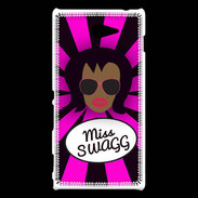 Coque Sony Xperia M2 Miss Swag Black