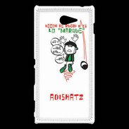 Coque Sony Xperia M2 Adishatz Leçon de rugby