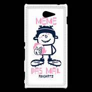 Coque Sony Xperia M2 Adishatz rugby Même pas mal