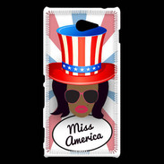 Coque Sony Xperia M2 Miss USA Black