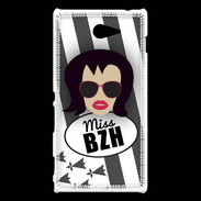 Coque Sony Xperia M2 Miss Bretagne Brune