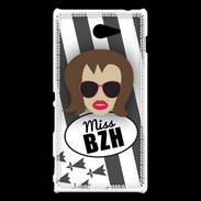Coque Sony Xperia M2 Miss Bretagne Chatain