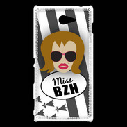 Coque Sony Xperia M2 Miss Bretagne Rousse