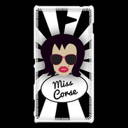 Coque Sony Xperia M2 Miss Corse Brune