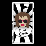 Coque Sony Xperia M2 Miss Corse Chatain