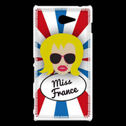 Coque Sony Xperia M2 Miss France Blonde