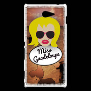 Coque Sony Xperia M2 Miss Guadeloupe Blonde