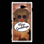 Coque Sony Xperia M2 Miss Guadeloupe Black