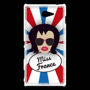 Coque Sony Xperia M2 Miss France Brune