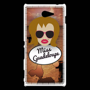 Coque Sony Xperia M2 Miss Guadeloupe Rousse