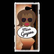 Coque Sony Xperia M2 Miss Guyane Black