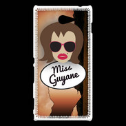 Coque Sony Xperia M2 Miss Guyane Chatain