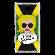 Coque Sony Xperia M2 Miss Jamaica Blonde