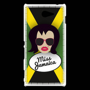 Coque Sony Xperia M2 Miss Jamaica Brune