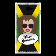Coque Sony Xperia M2 Miss Jamaica Chatain