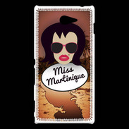 Coque Sony Xperia M2 Miss Martinique Brune