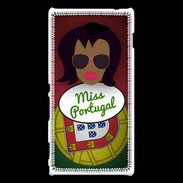 Coque Sony Xperia M2 Miss Portugal Black