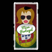 Coque Sony Xperia M2 Miss Portugal Rousse