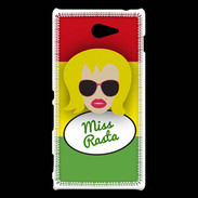 Coque Sony Xperia M2 Miss Rasta Blonde
