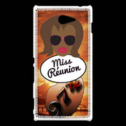 Coque Sony Xperia M2 Miss Réunion Black