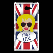 Coque Sony Xperia M2 Miss UK Blonde