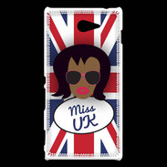 Coque Sony Xperia M2 Miss UK Black
