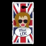 Coque Sony Xperia M2 Miss UK Rousse
