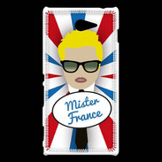 Coque Sony Xperia M2 Mister France Blond