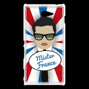 Coque Sony Xperia M2 Mister France Brun