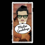 Coque Sony Xperia M2 Mister Guadeloupe Brun