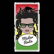 Coque Sony Xperia M2 Mister Rasta Blanc